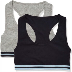 irisandlili racer back top nero grigio